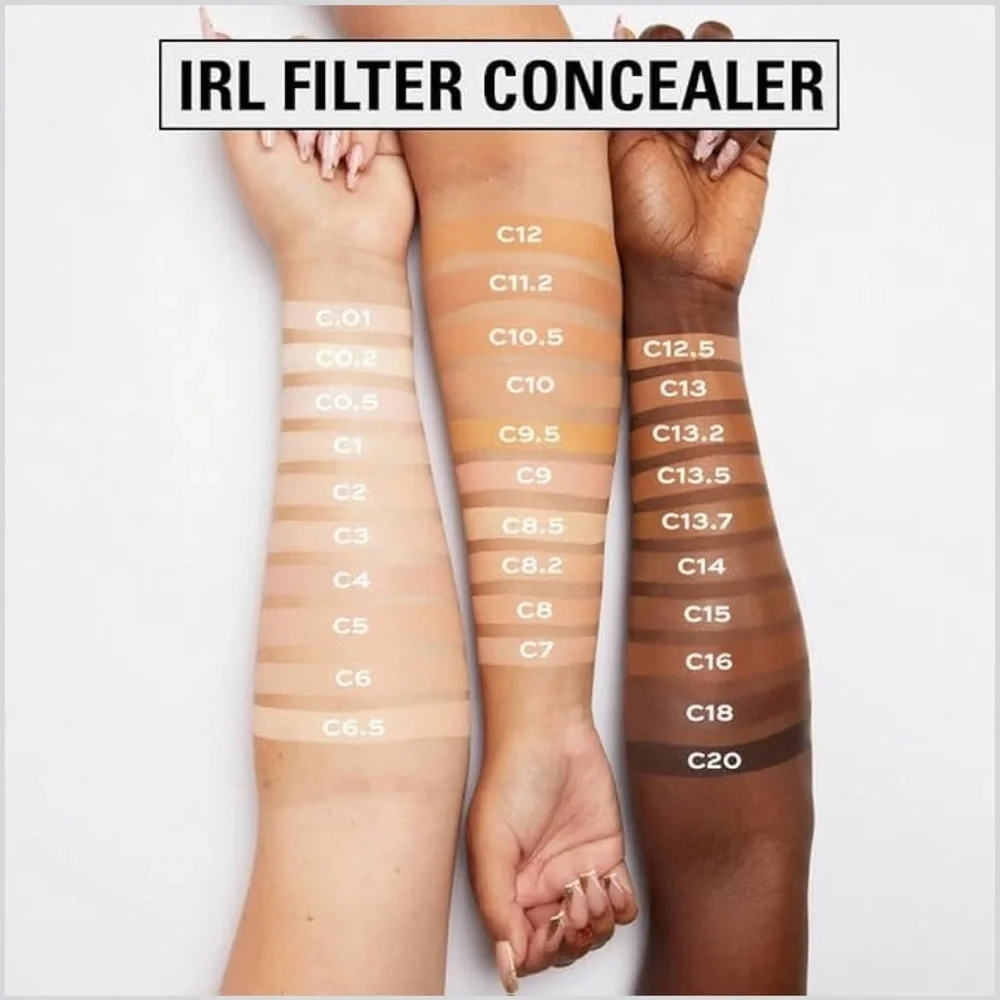 Makeup Revolution IRL Filter Finish Soft Matte Concealer C18 Bundle of 3